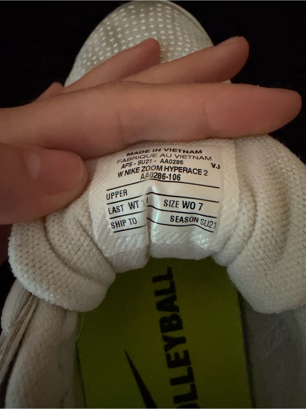 Nike White Athletic Shoes with Red Swoosh - Picture 5 of 6